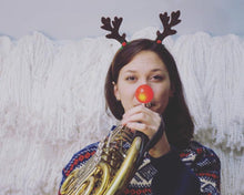 Load image into Gallery viewer, BRASSTACHE Light-up Rudolph Nose for Brass Mouthpieces