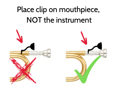 Clip-on Mustache for Brass Mouthpieces Gift for Trumpet, Trombone, French  Horn, and Tuba Musicians -  Canada