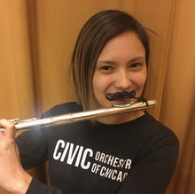 Load image into Gallery viewer, Original Flute-stache by Brasstache - Clip-on Mustache for Flute